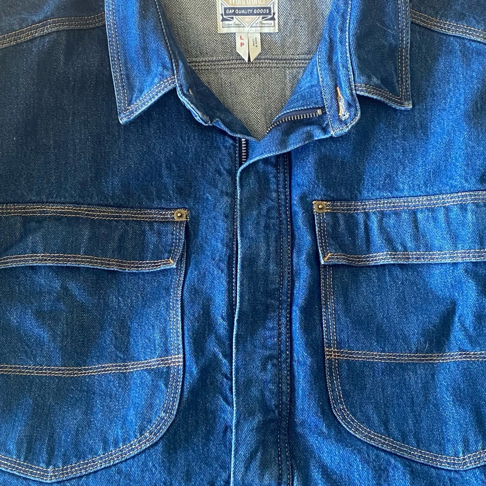 GAP WORKFORCE COLLECTION DENIM DRESS SIZE PETITE LARGE - Picture 11 of 13
